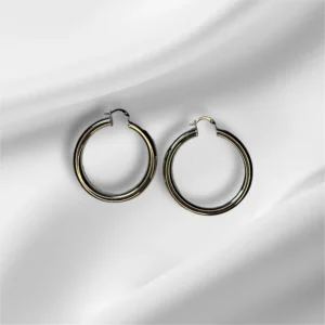 Stainless steel hoop earrings